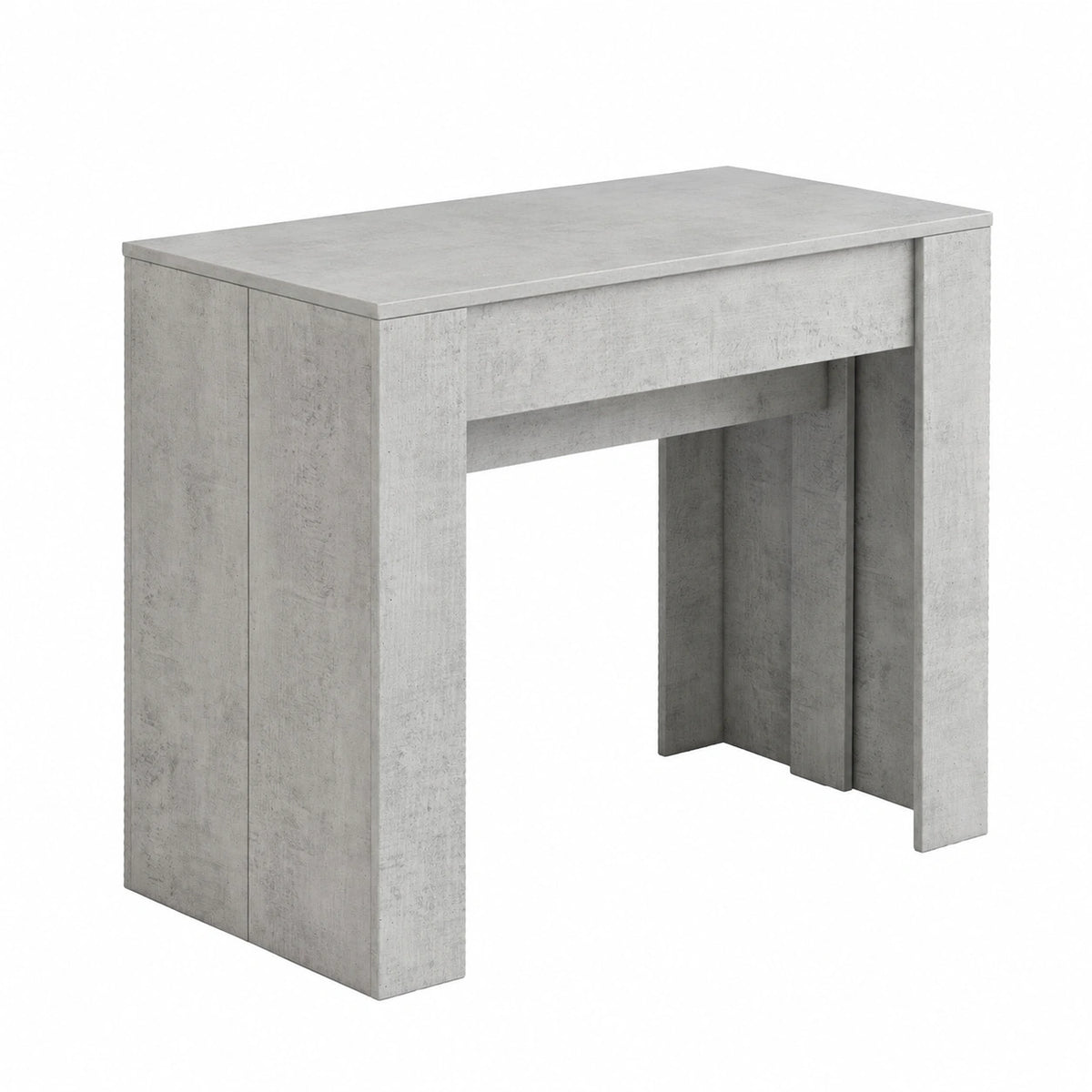 Consolle allungabile Maclodio, trasformabile in Tavolo da Pranzo, salvaspazio ed Estensibile Fino a 237 cm, 90-237 × 76,6 × 90 cm, Grigio