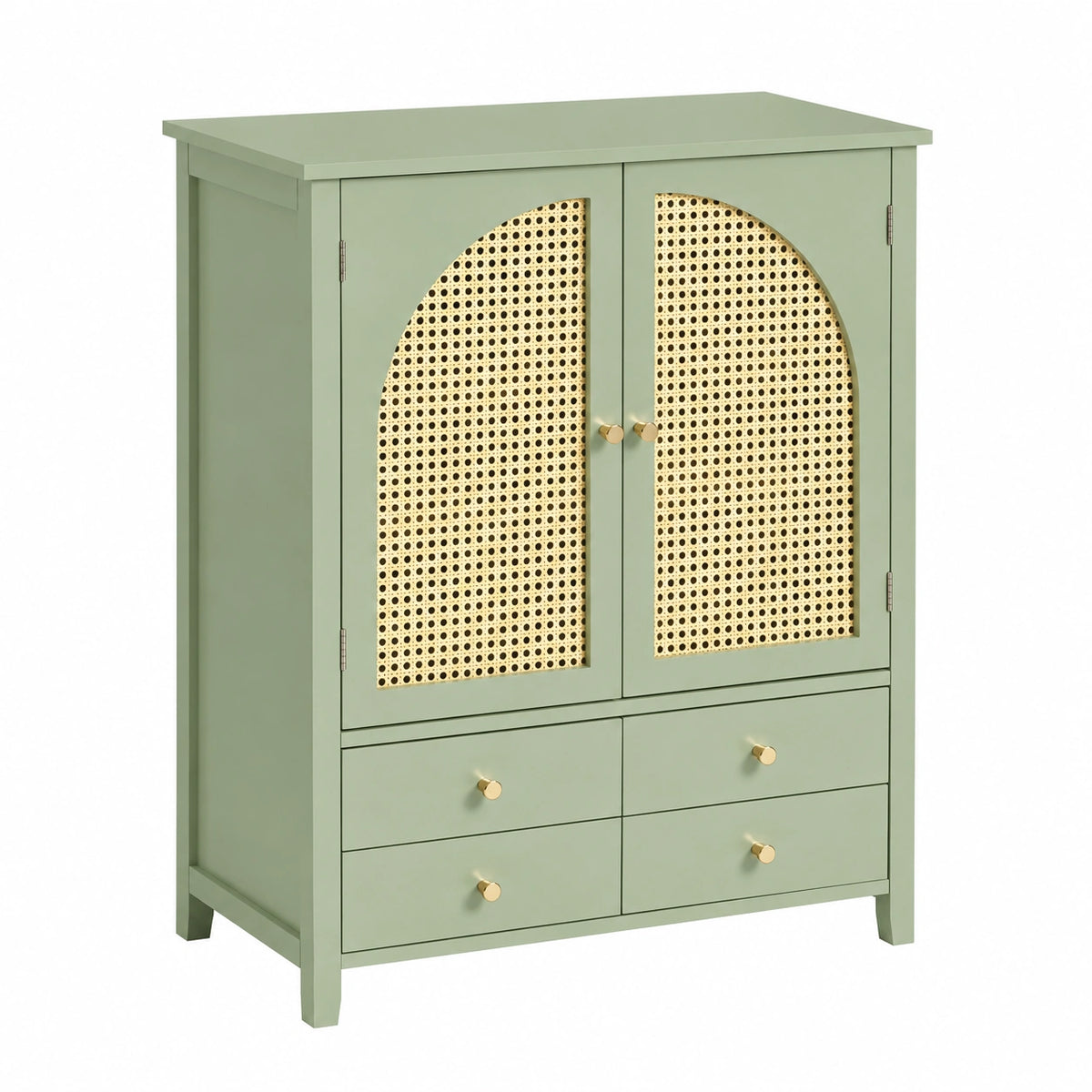 Credenza con ante a traliccio 70 × 34 × 90cm per ingresso, Mobile salvaspazio con 2 ripiani regolabili in MDF E1, ante a traliccio, carico 50kg