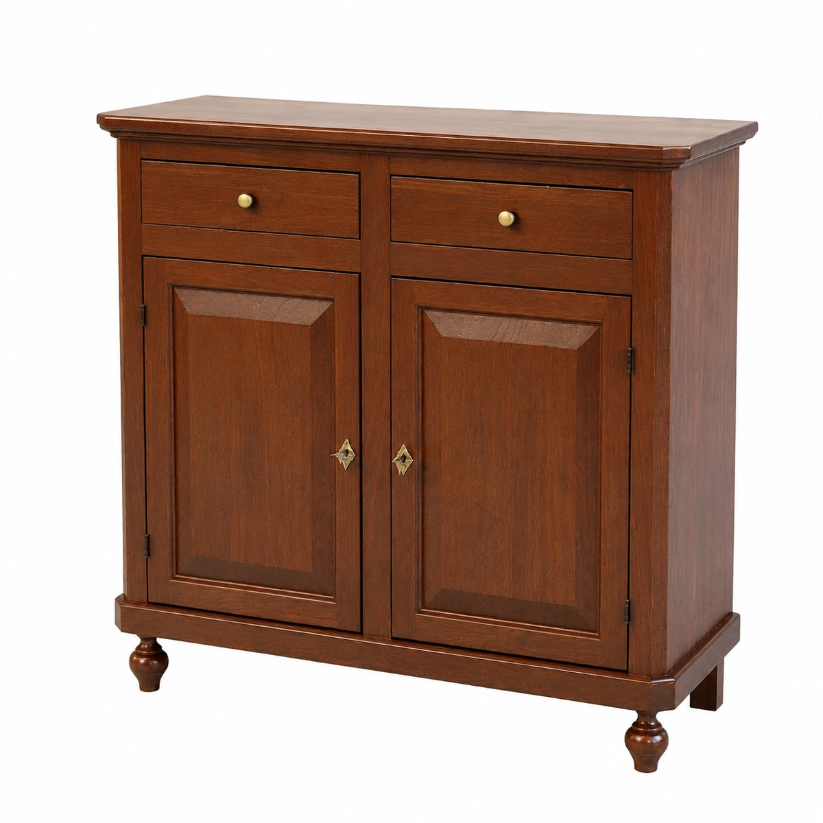 Credenza Arte Povera 2 Ante 2 Cassetti in Legno 103 × 43 × 96 cm - Madia Legno in Italy