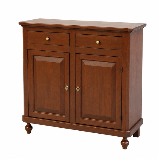 Credenza Arte Povera 2 Ante 2 Cassetti in Legno 103 × 43 × 96 cm - Madia Legno in Italy